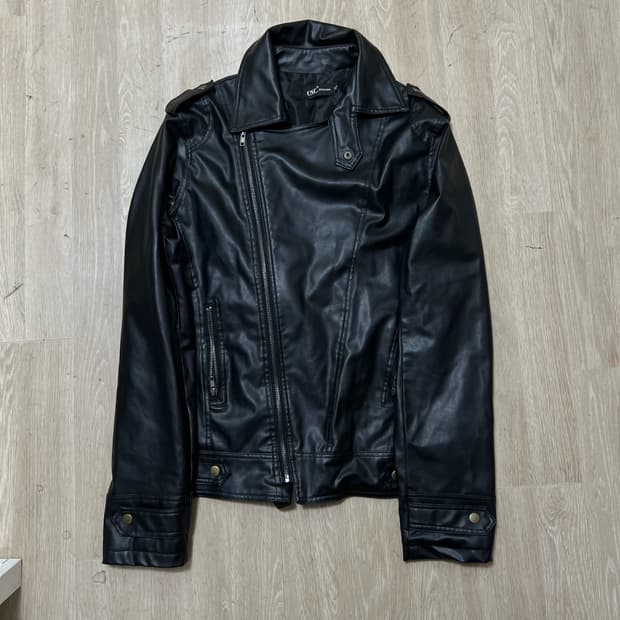 CNC 남성 더블 라이더 가죽자켓 XL/105 