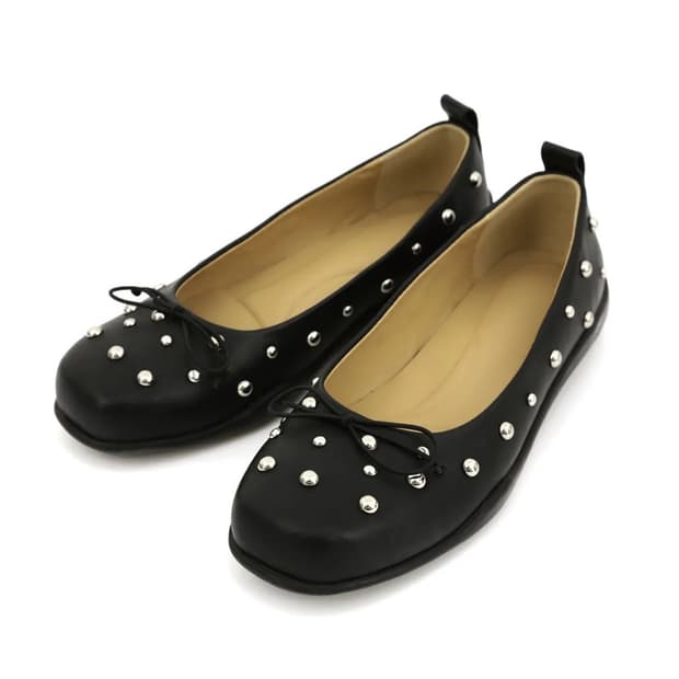 아수라 스터드 플랫슈즈