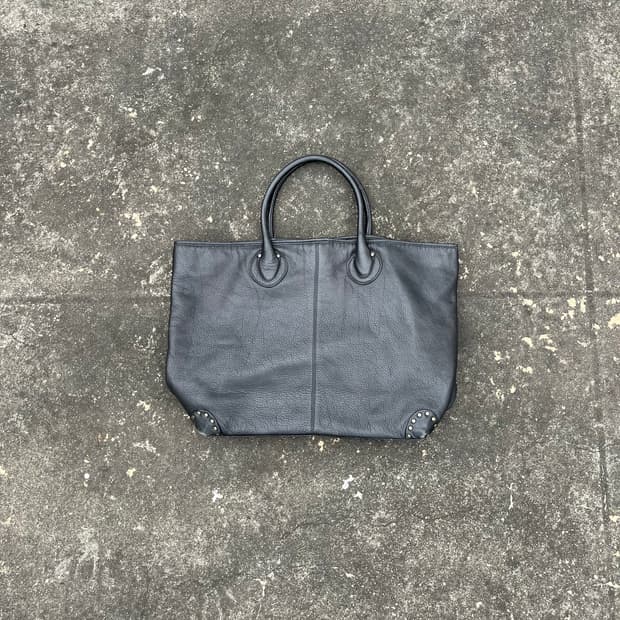 Vintage 리얼레더 스터드 토트백