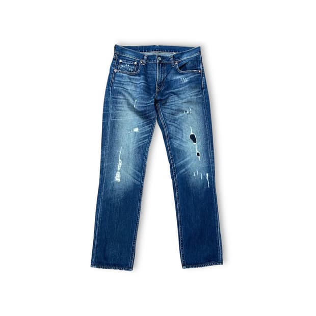 리바이스 519 디스트로이드 셀비지 데님