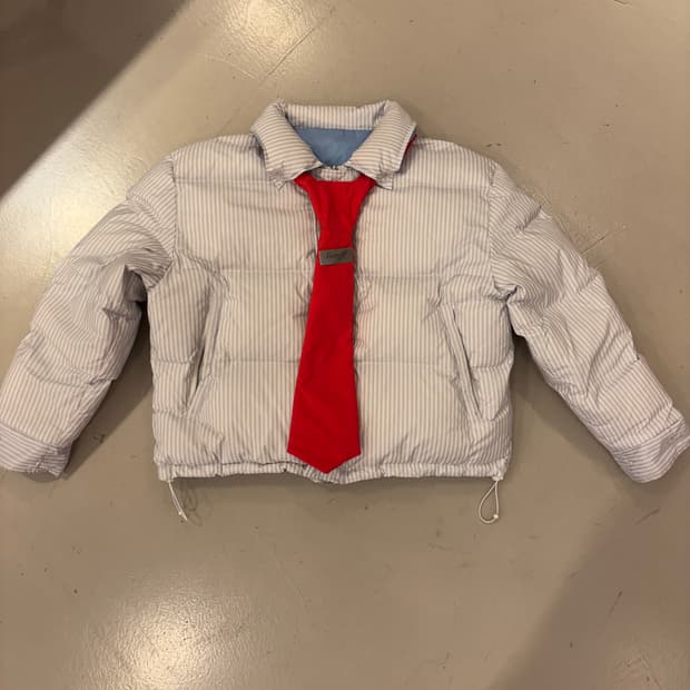 [S] SSSTUFFF 리버시블 셔츠 푸퍼 패딩