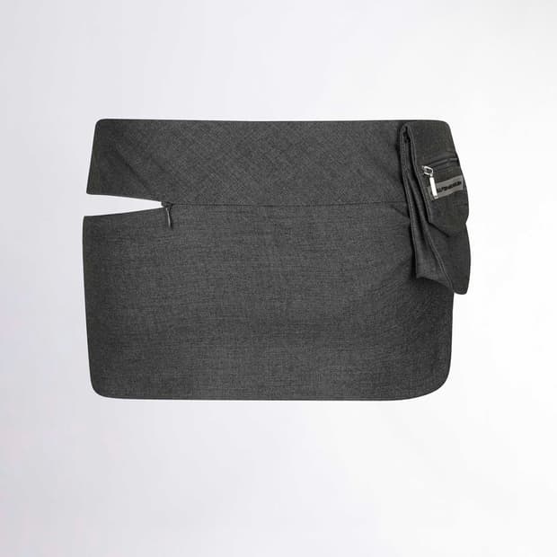 카모 착용 Waist Point Classic Skort Gray 
