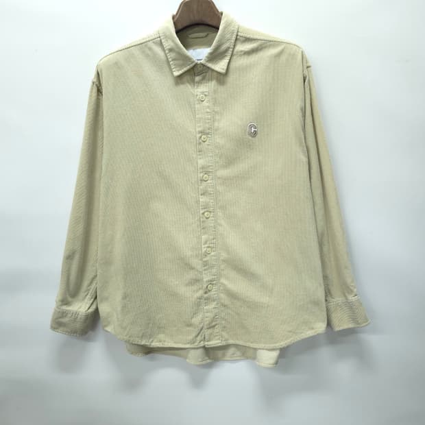 커버낫 C 로고 코듀로이 셔츠 베이지 (L사이즈)