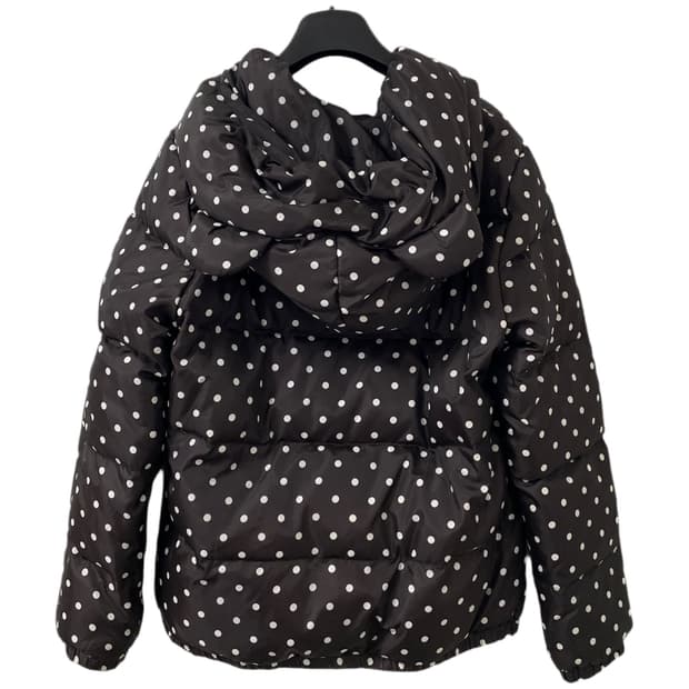 곰돌이귀 도트 패딩