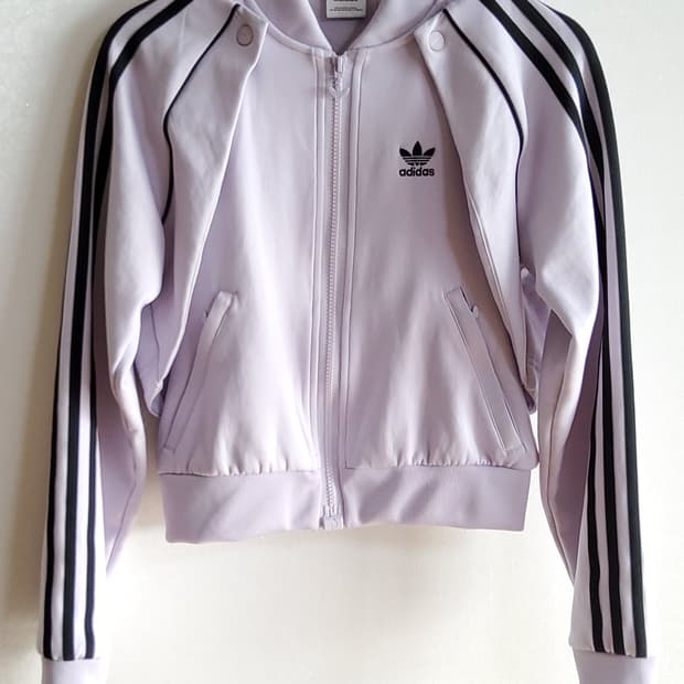 아디다스 연보라 2way 트랙탑 져지