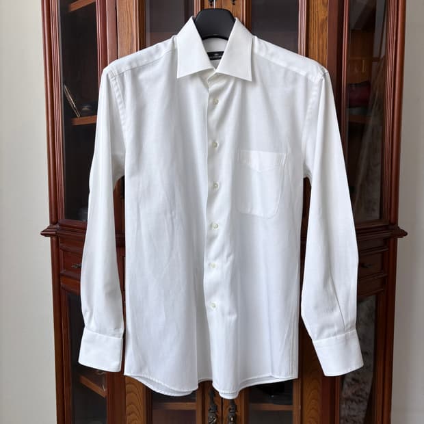 발렌시아가 텍스처 코튼 드레스 셔츠