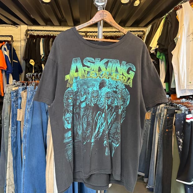 애스킹 알렉산드리아 락밴드 프린팅 티셔츠