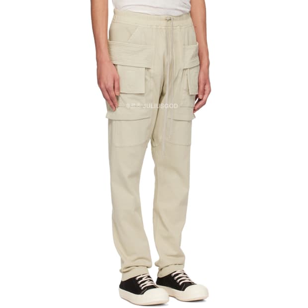 [32/새제품]RICK OWENS 릭오웬스 태권도 바지 크리치 카고 팬츠