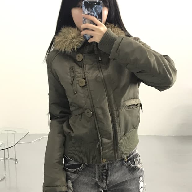 Jpn Khaki Military Wolfjaw Jacket