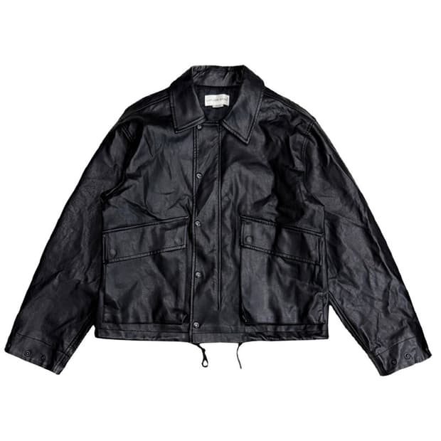 LAFUDGE STORE 버핑레더 오버핏 자켓 S