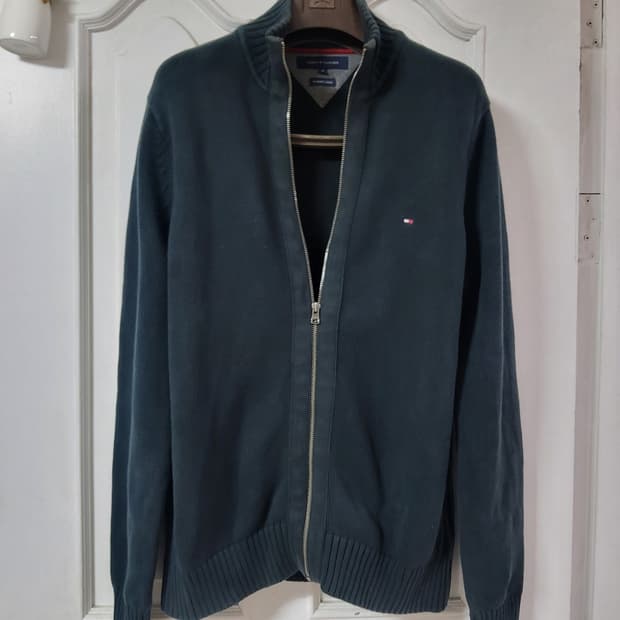 타미힐피거 남자 니트 가디건 집업 자켓 95 100 m
