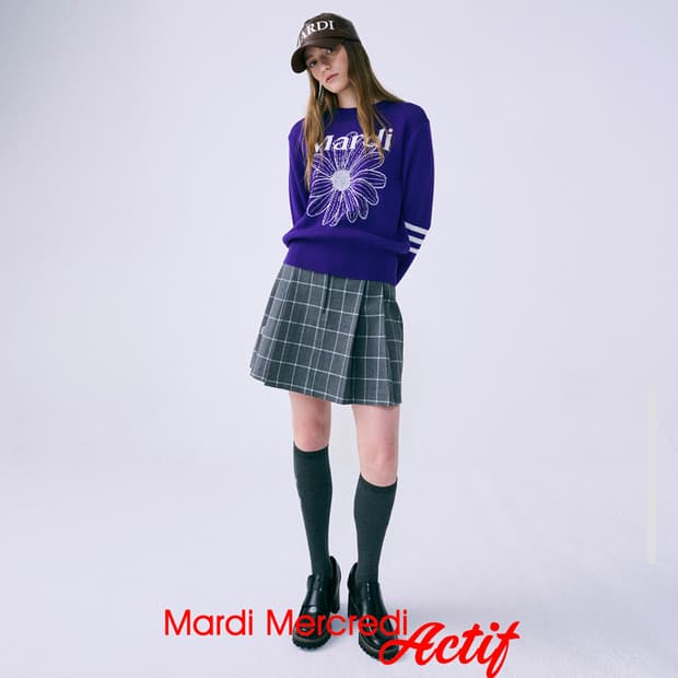 마르디메크르디(Mardi Mercredi) 플라워니트 55-66 새상품