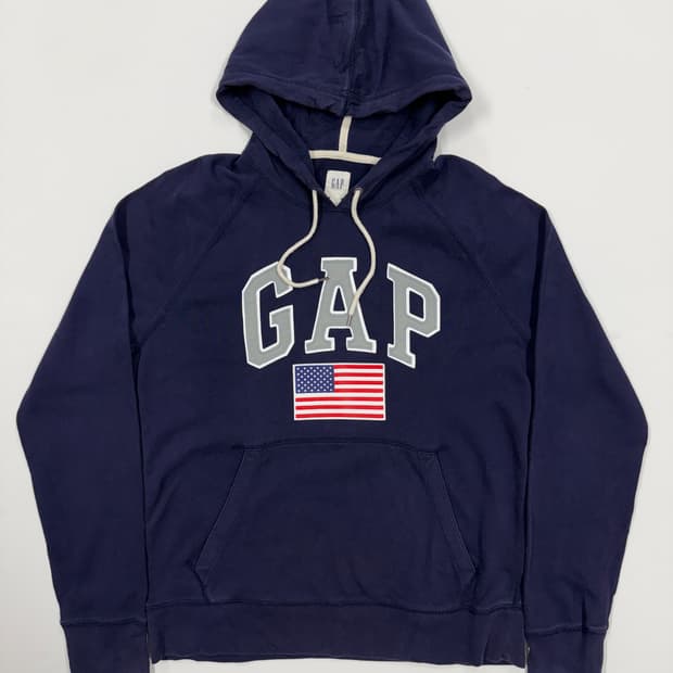 GAP 클래식 로고 & USA 플래그 후디