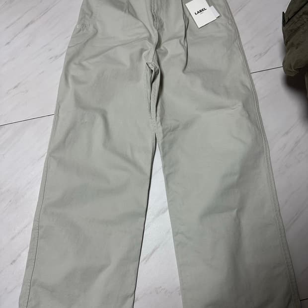 라벨아카이브 아이보리 면팬츠