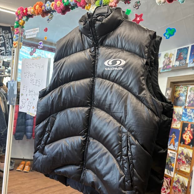 살로몬 패딩 조끼 S