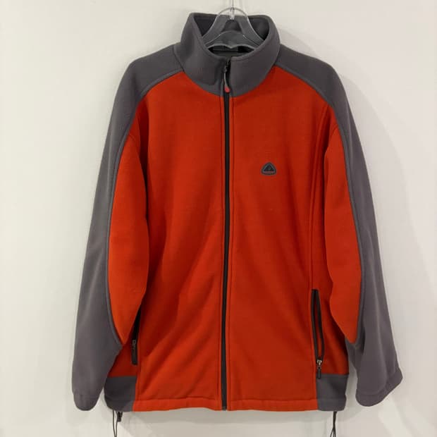 코오롱 플리스 자켓 105 오렌지/회색