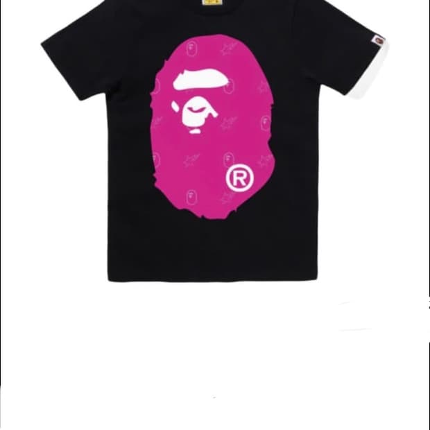 구해요!! bape 베이프 크리스탈 빅에이프 헤드 반팔티셔츠 블랙 