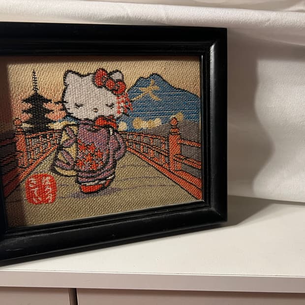 일본 직구 헬로키티 액자