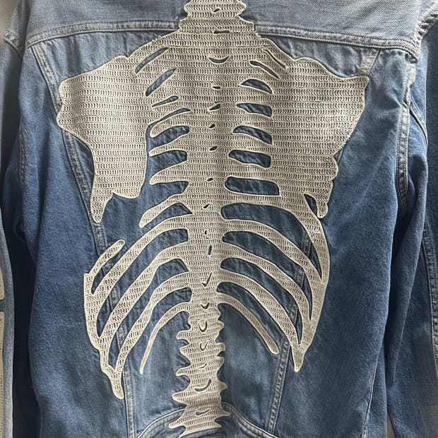 캐피탈 본 데님자켓 연청 48