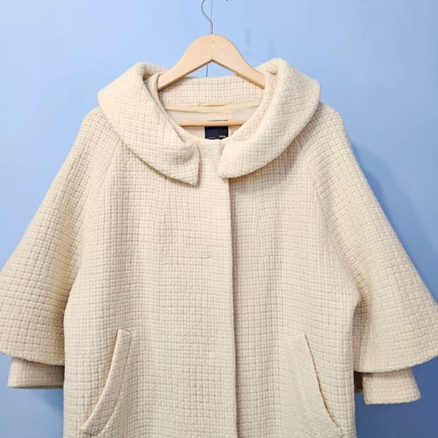 펜디 아이보리 코트 정품 42사이즈