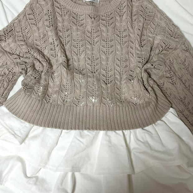 일본 빈티지 잉그니 모리걸 시스루 니트