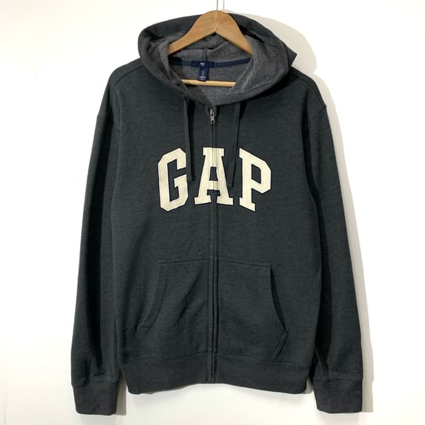 갭 그레이 후드집업