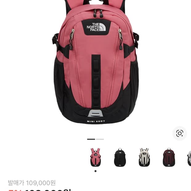 노스페이스 미니 샷 캔디 핑크