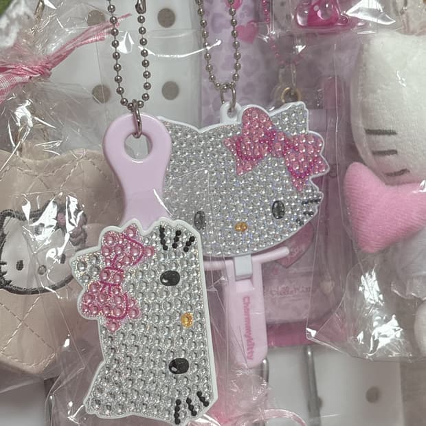 미니어쳐 시리즈 챠미키티 큐빅 빗거울set