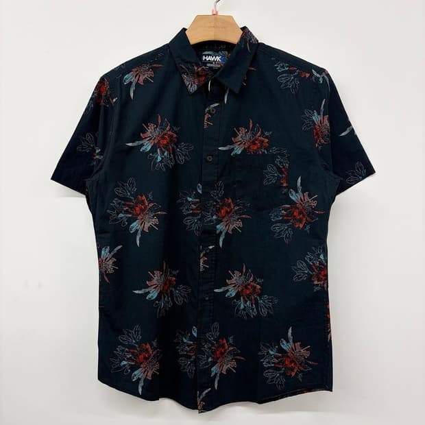 토니호크 Tony Hawk 플라워 패턴 반팔 셔츠 PN9710