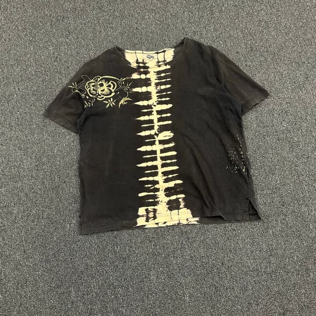 L)Japanese vintage 오리엔탈 프린팅 반팔