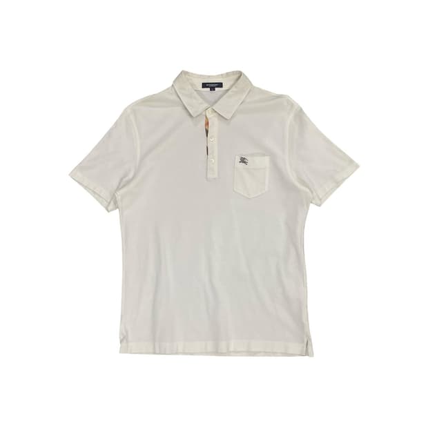 Burberry 베이직 자수 포켓 반팔 티셔츠