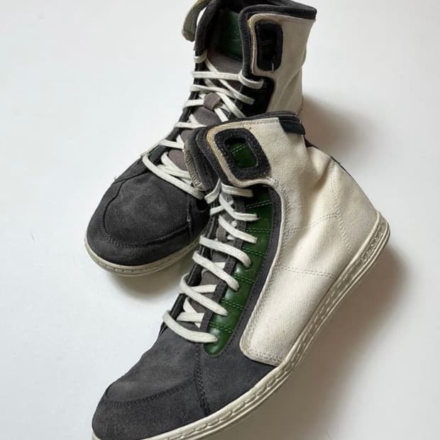 디젤 00's 바이크 배색 하이탑 스니커 즈 Q1406