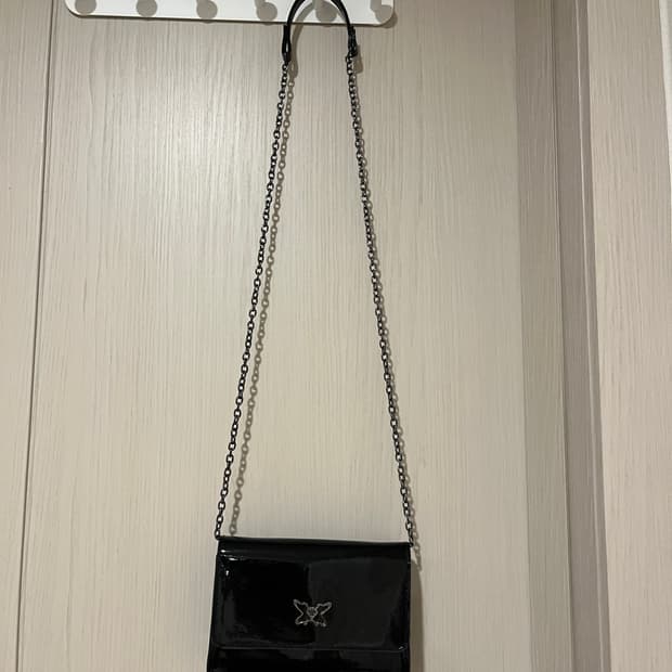 안나수이 블랙 체인 미니백 크로스백