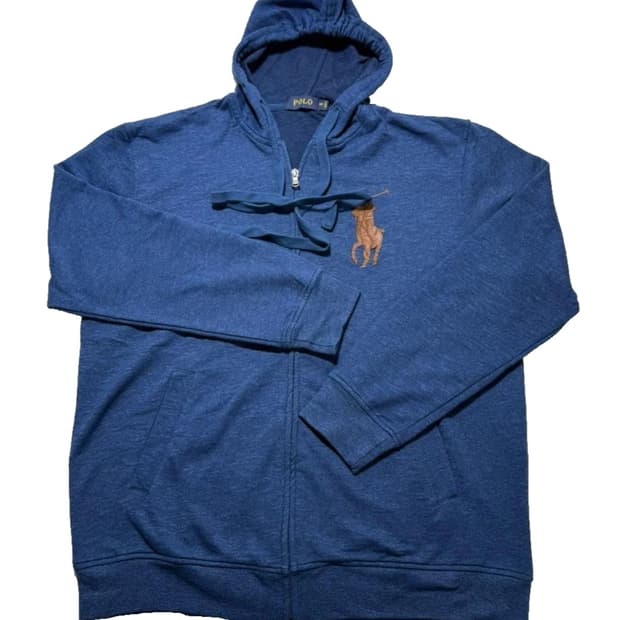 폴로 랄프로렌 빅 포니 코튼 스파 후드 집업