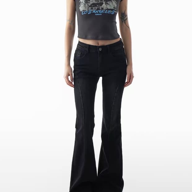 부츠컷 데님팬츠