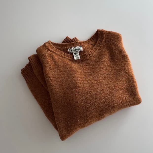 엘엘빈 뉴질랜드 울 니트 스웨터 (스코트랜드 제조) L ~ XL