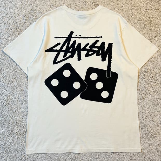 스투시 STUSSY 다이스 피그먼트 다이드 티셔츠 내츄럴
