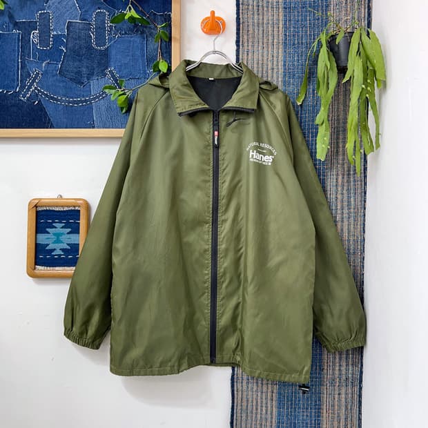 HANES  Poly Raglan Zip-Up Jacket 