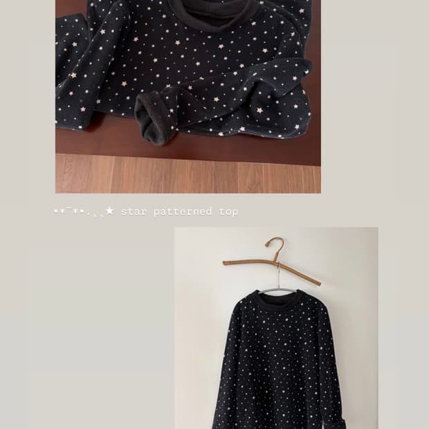 star patterned top