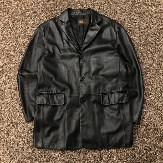 빈티지 양가죽 블레이저 레더 가죽 자켓