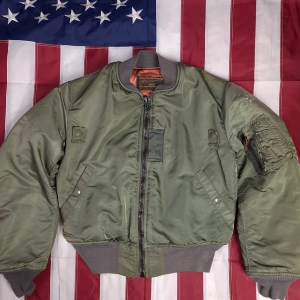 오리지날 90's 미국제조 호프사 미공군 MA-1항공점퍼
