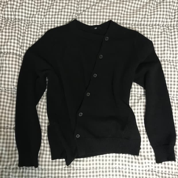 (L) 2WAY CARDIGAN Black