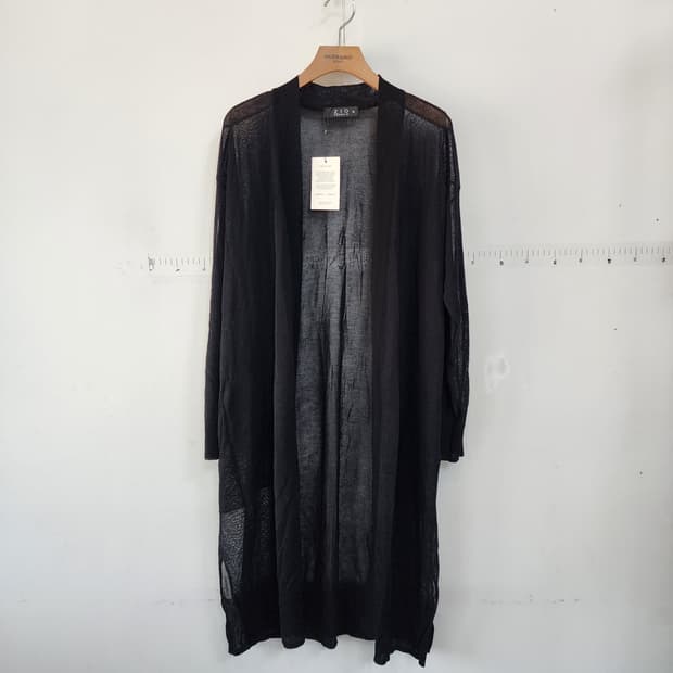 지오송지오 롱 가디건 블랙