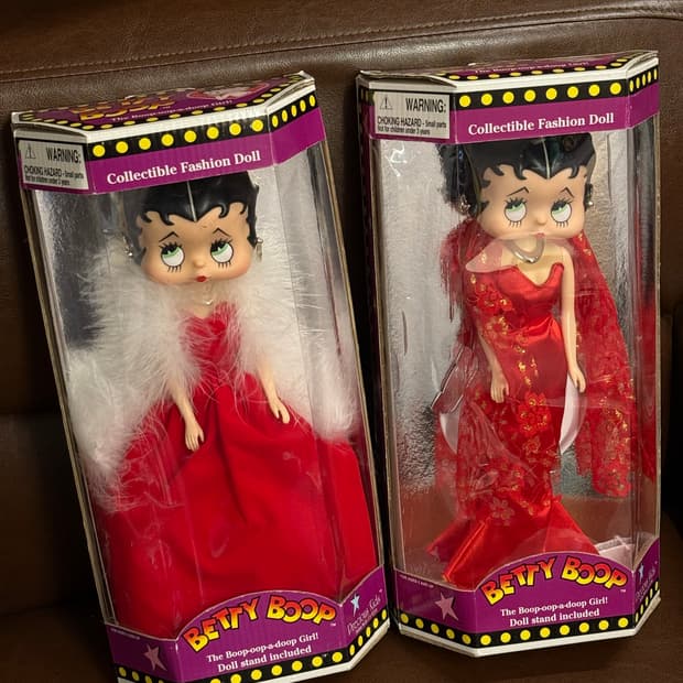 Betty Boop 빈티지베티붑 (레드드레스 박스 포함 36cm)