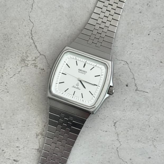 80s 빈티지 세이코 실버웨이브 쿼츠