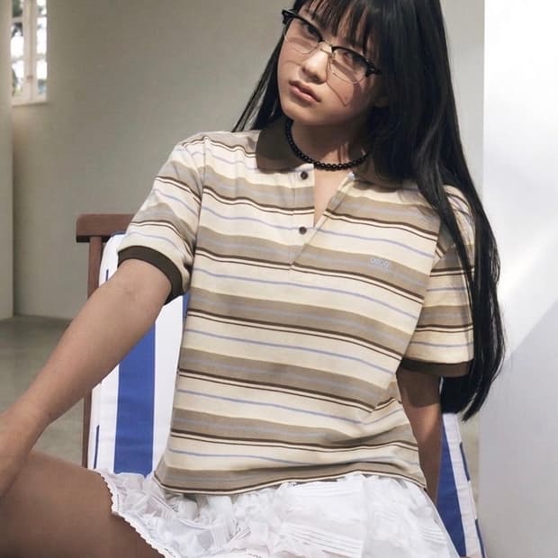 GROVE CARELL STRIPE PIQUE SHIRT 피케 셔츠