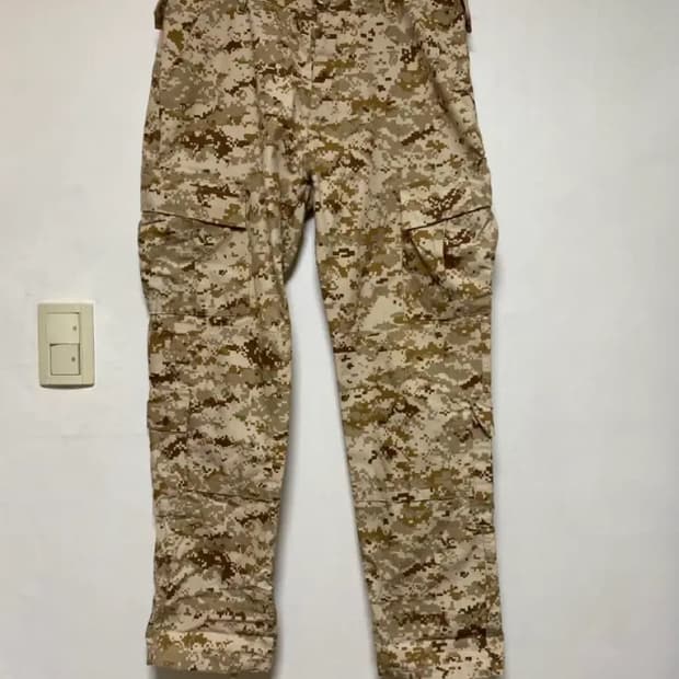 [MIL] 데저트 디지털 카모 패턴의 전술 카고 팬츠 SMALL