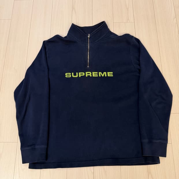 슈프림 자카드 하프 집업