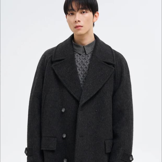 Refomed 포맨 오버사이즈 코트 차콜 4사이즈