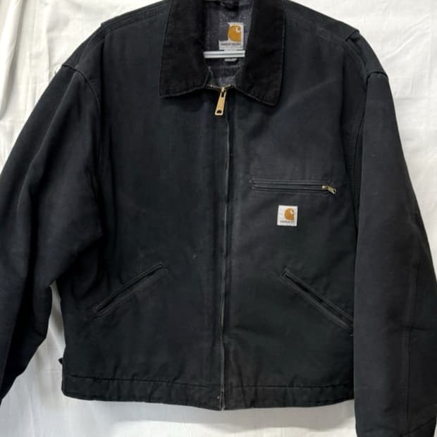 칼하트 디트로이트 캔버스 자켓 블랙